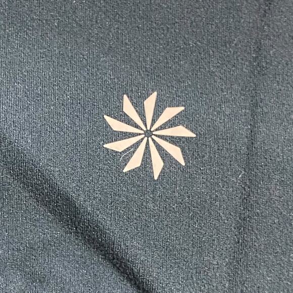 Athleta Colorblock Salutation 7/8 leggings in deep turquoise - Women's Large - Picture 6 of 9